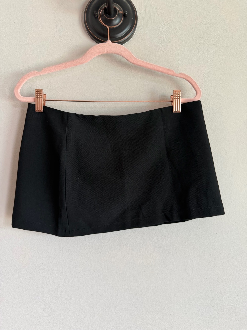 Edikted Black Mini Skirt - Simple A-Line